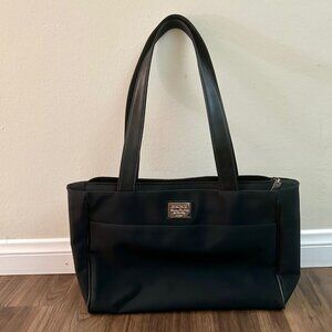DKNY Classic Black Zipper Tote